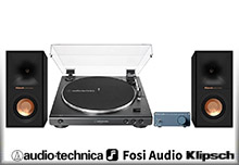 AudioTechnica AT-LP60X + Fosi V10G + Klipsch R40M
